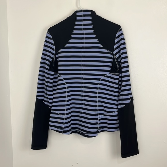 Lululemon Forme Jacket Sea Stripe Polar Haze Black - Picture 6 of 7